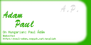 adam paul business card